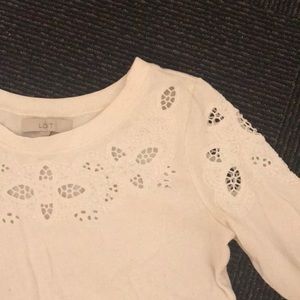 Loft White Sweater NWOT
